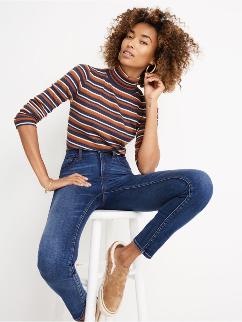 Madewell 10" High-Rise Skinny Jeans in Tarren Wash: THERMOLITE Edition